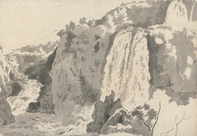 Paesaggio roccioso con cascate da Joseph Wright of Derby